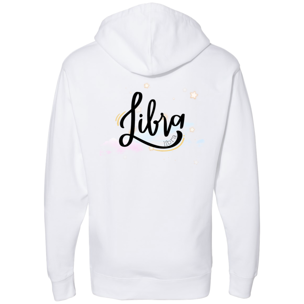 Libra Ladies' Back Midweight Hooded Sweatshirt