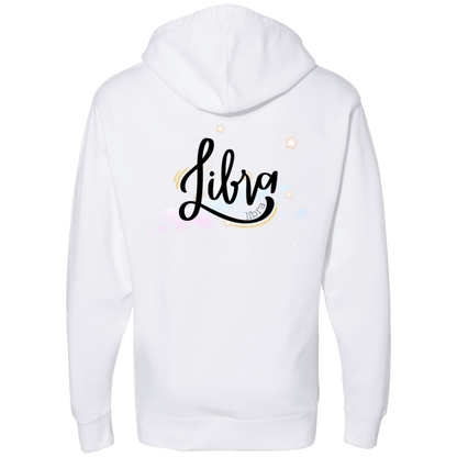 Libra Ladies' Back Midweight Hooded Sweatshirt