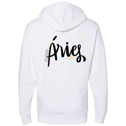 Aries | Ladies' Back Midweight Hooded Sweatshirt