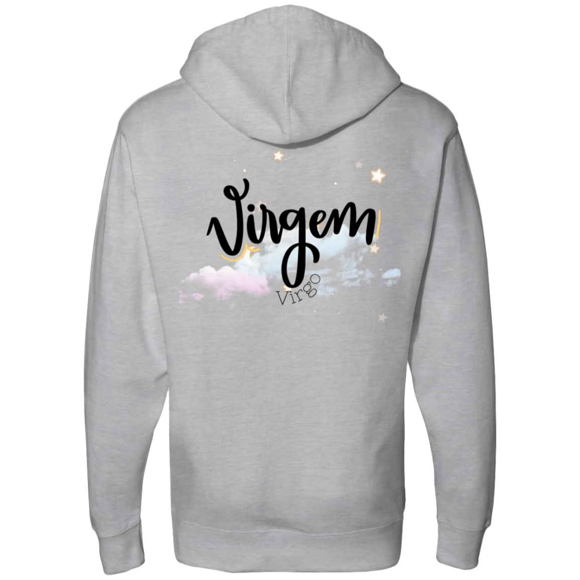 Virgo Ladies' Back Midweight Hooded Sweatshirt