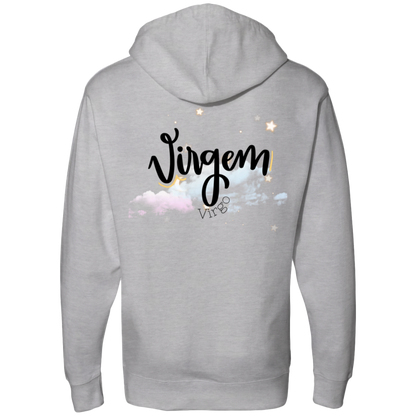 Virgo Ladies' Back Midweight Hooded Sweatshirt