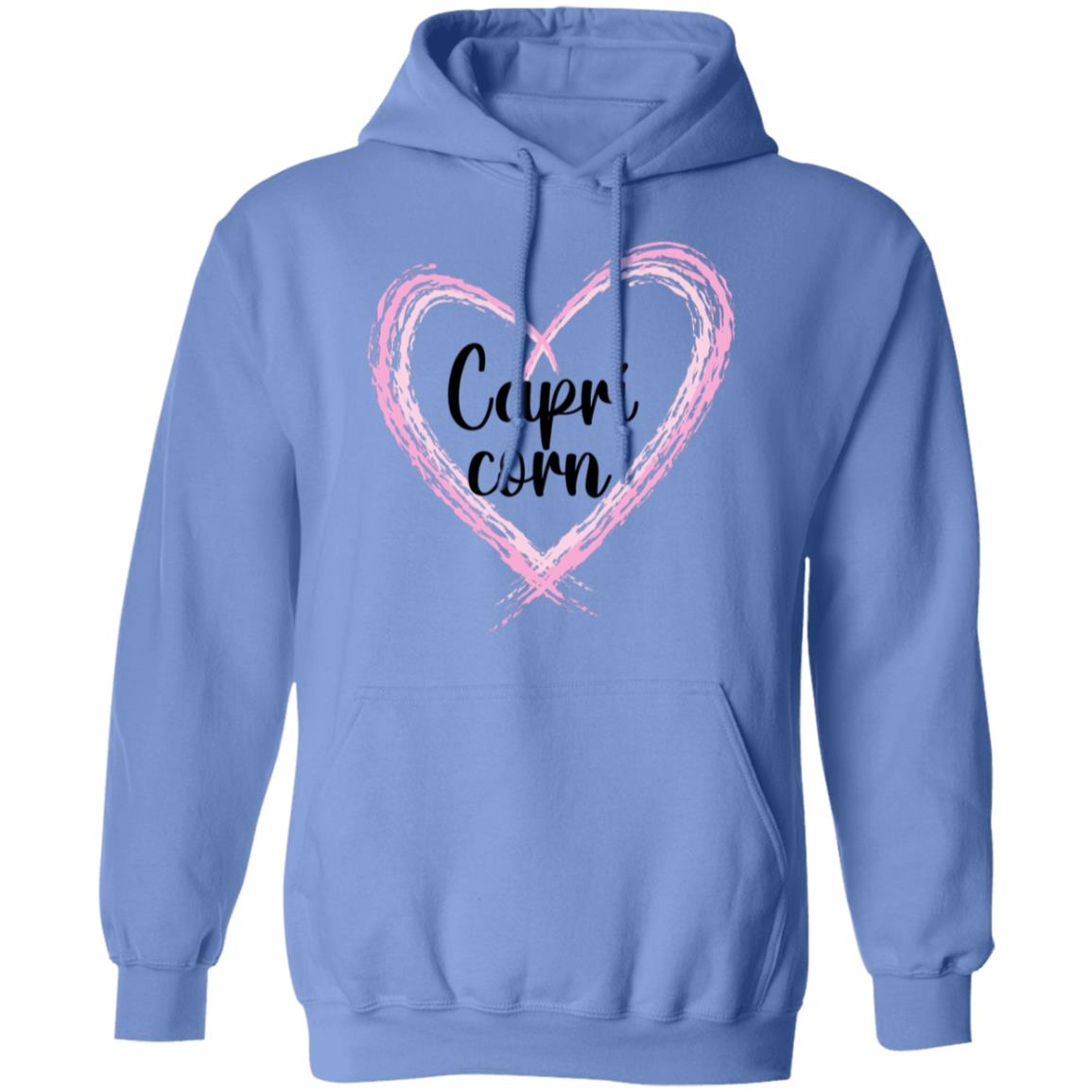 Capricorn Pink Heart Pullover Hoodie