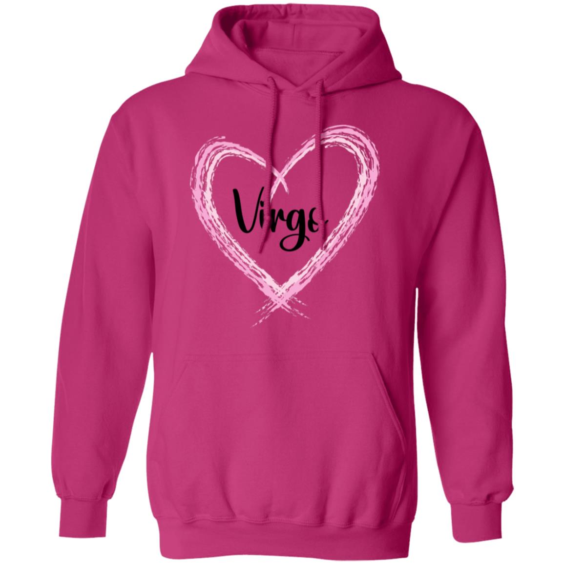 Virgo Pink Heart  Pullover Hoodie