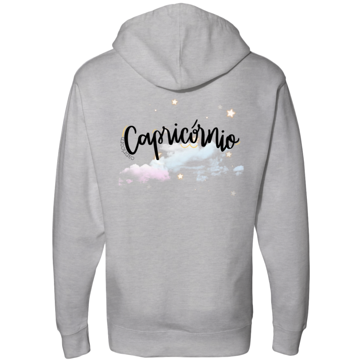 Capricorn | Ladies' Back Midweight Hooded Sweatshirt