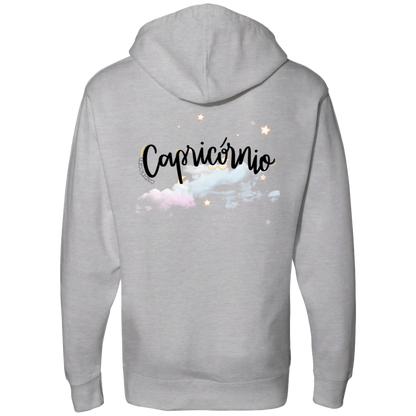 Capricorn | Ladies' Back Midweight Hooded Sweatshirt