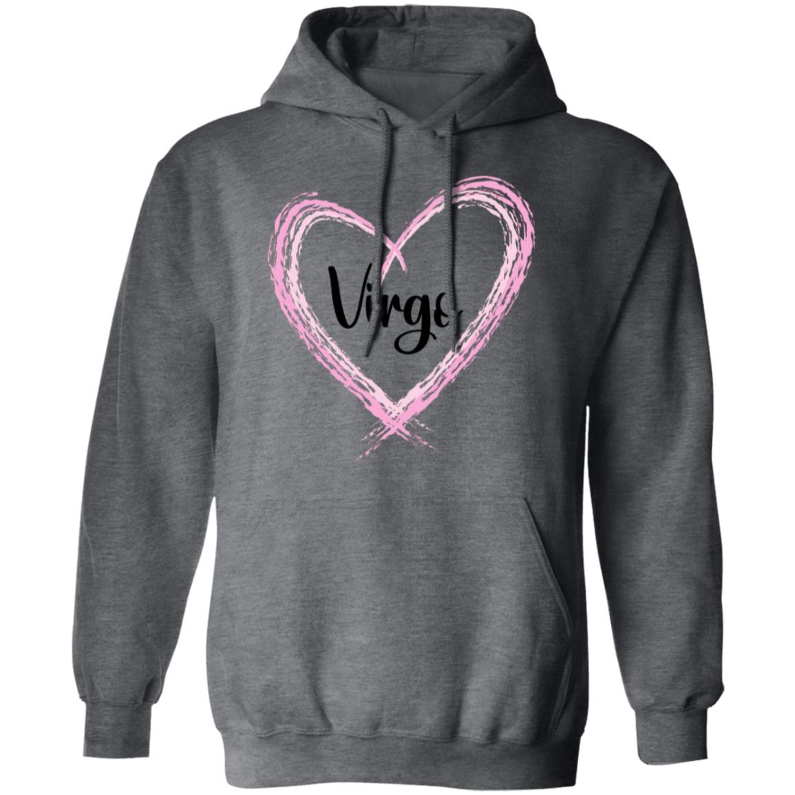 Virgo Pink Heart  Pullover Hoodie