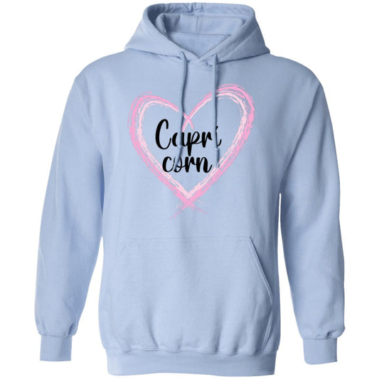 Capricorn Pink Heart Pullover Hoodie