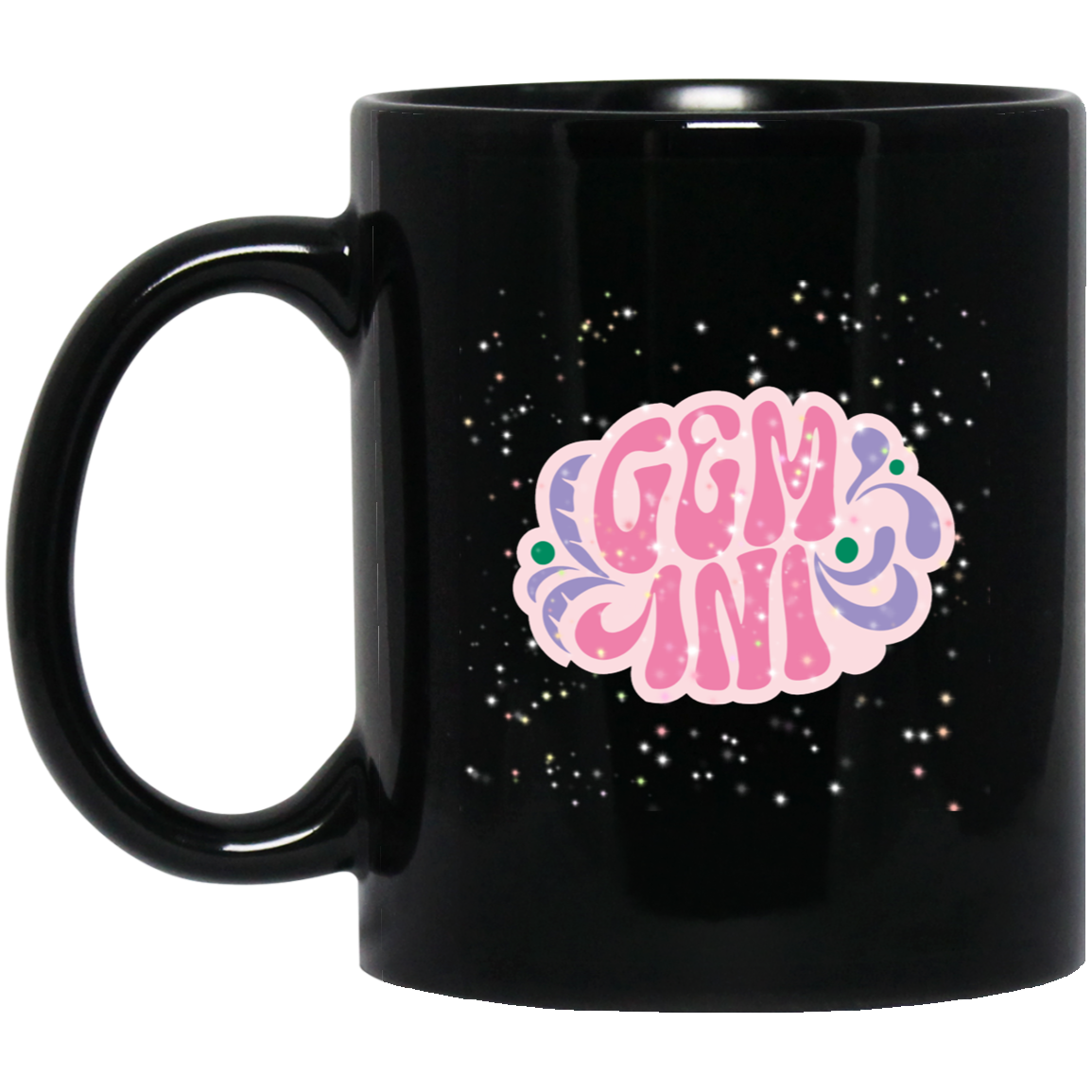 Pink Gemini | 11oz Black Mug