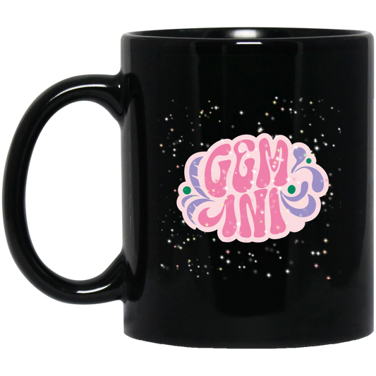 Pink Gemini | 11oz Black Mug