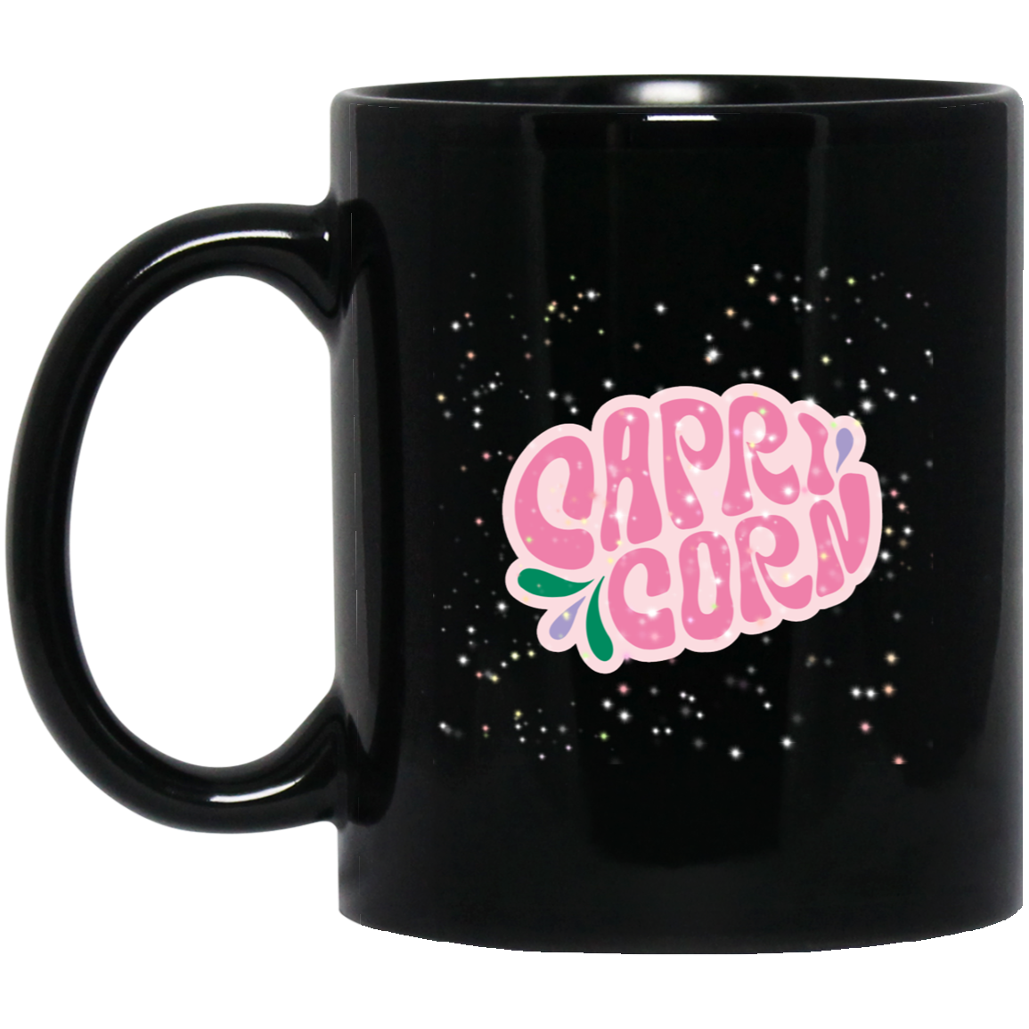 Pink Capricorn | 11oz Black Mug