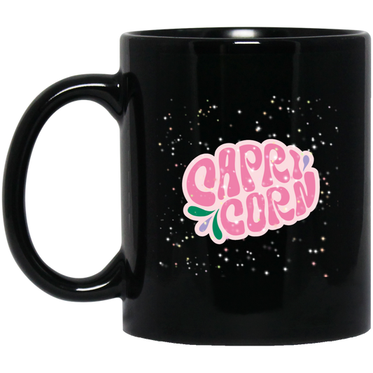 Pink Capricorn | 11oz Black Mug