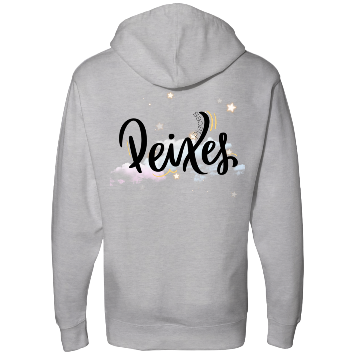 Pisces Ladies' Back Midweight Hooded Sweatshirt