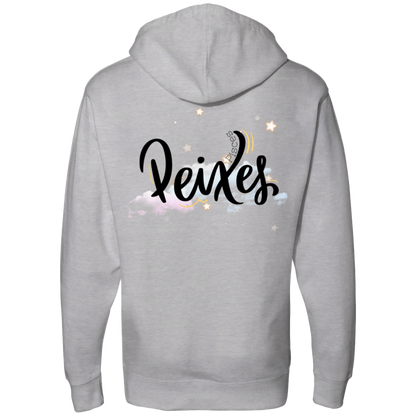 Pisces Ladies' Back Midweight Hooded Sweatshirt