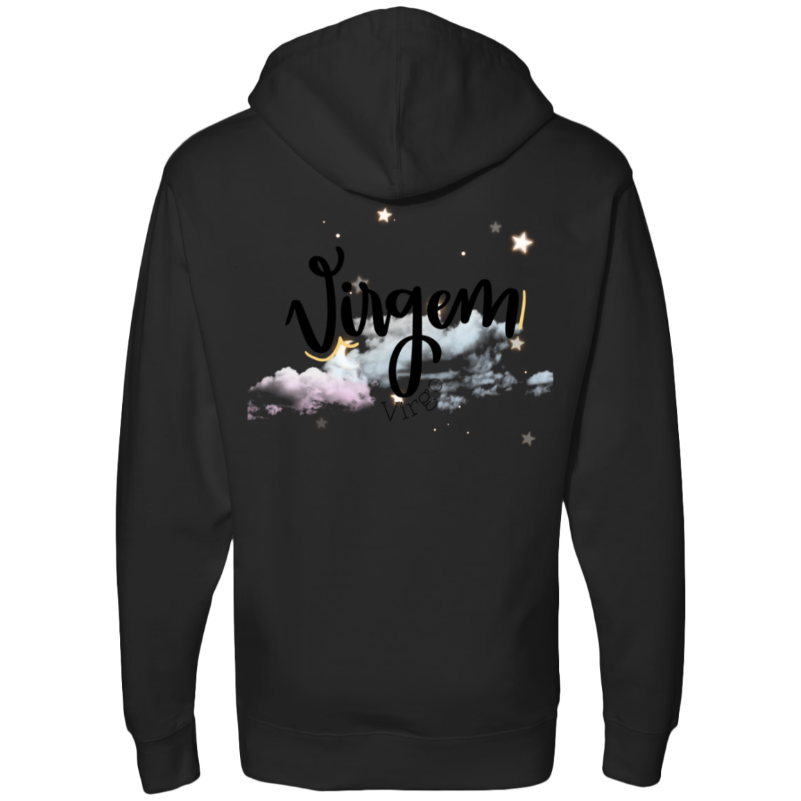 Virgo Ladies' Back Midweight Hooded Sweatshirt