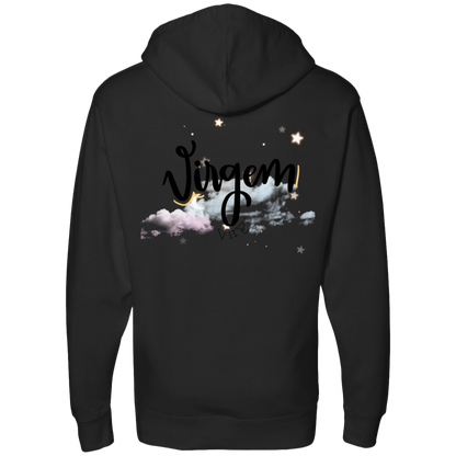 Virgo Ladies' Back Midweight Hooded Sweatshirt