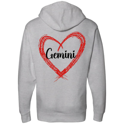 Gemini Sign Chart Midweight Hooded Sweatshirt