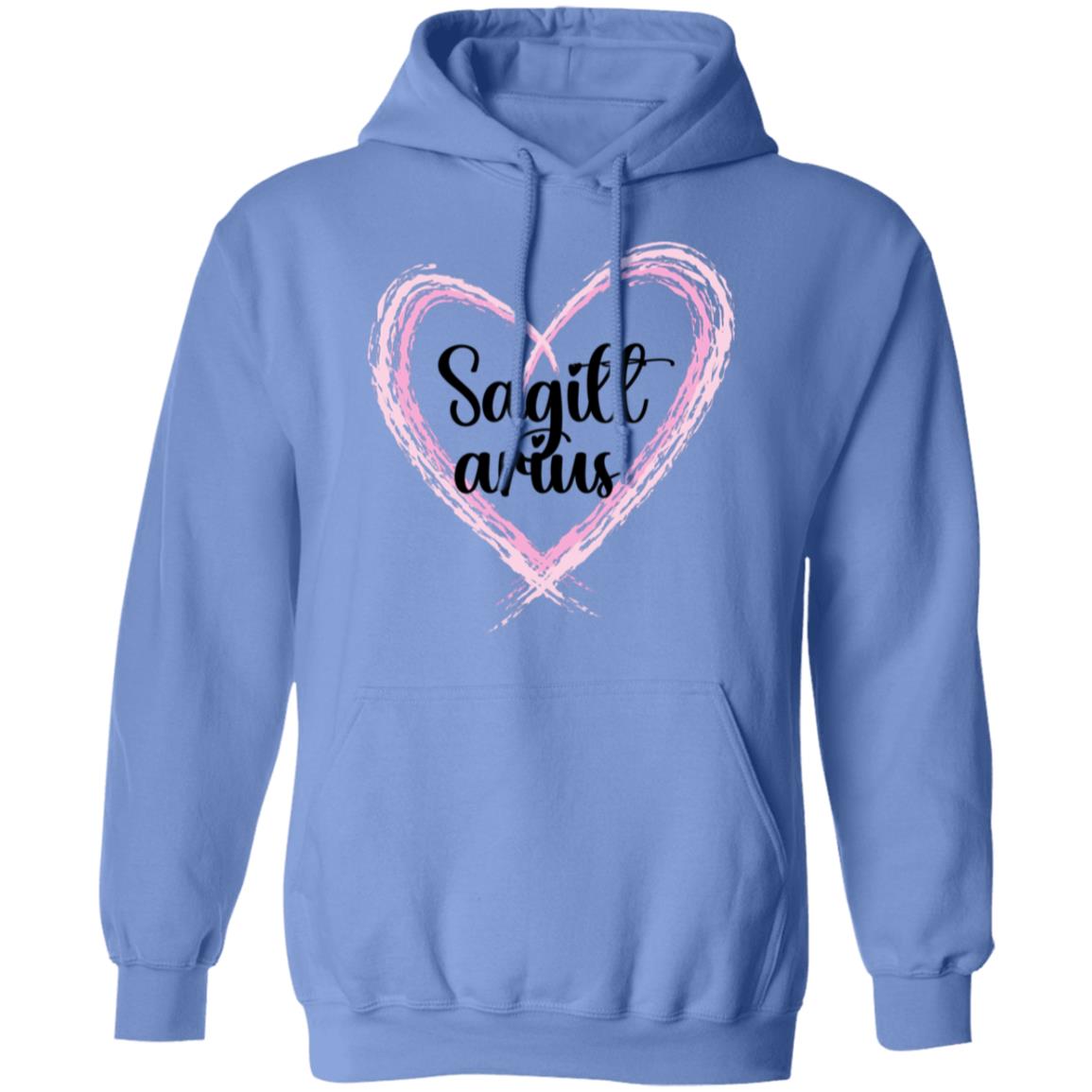 Sagittarius Pink Heart Pullover Hoodie