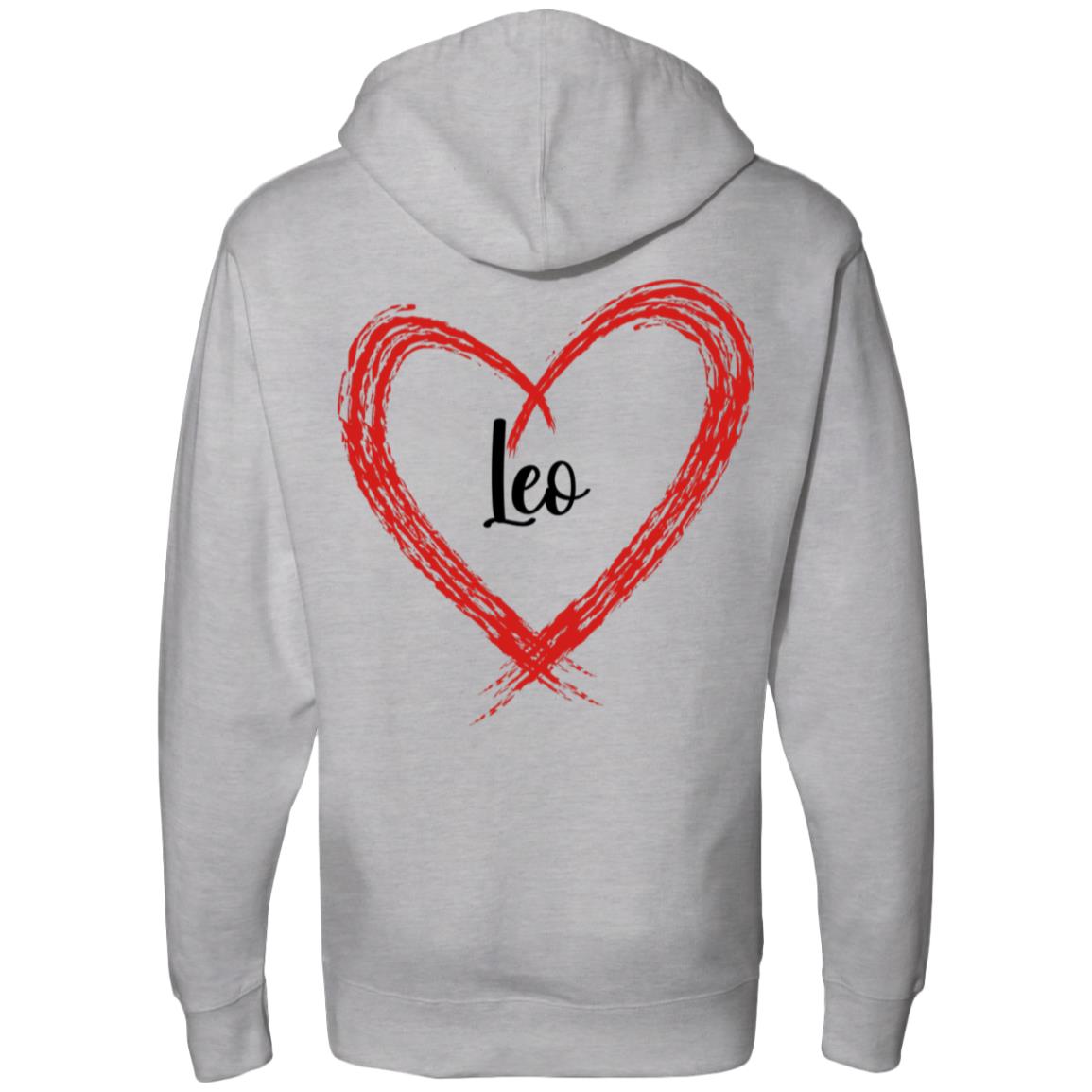 Leo Sign Chart Midweight Hooded Sweatshirt