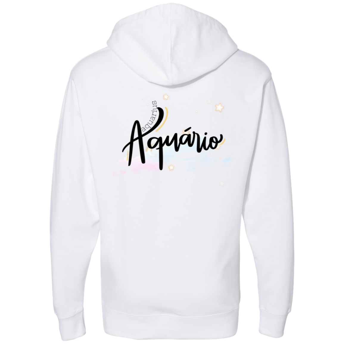 Aquarius | Ladies' Back Midweight Hooded Sweatshirt