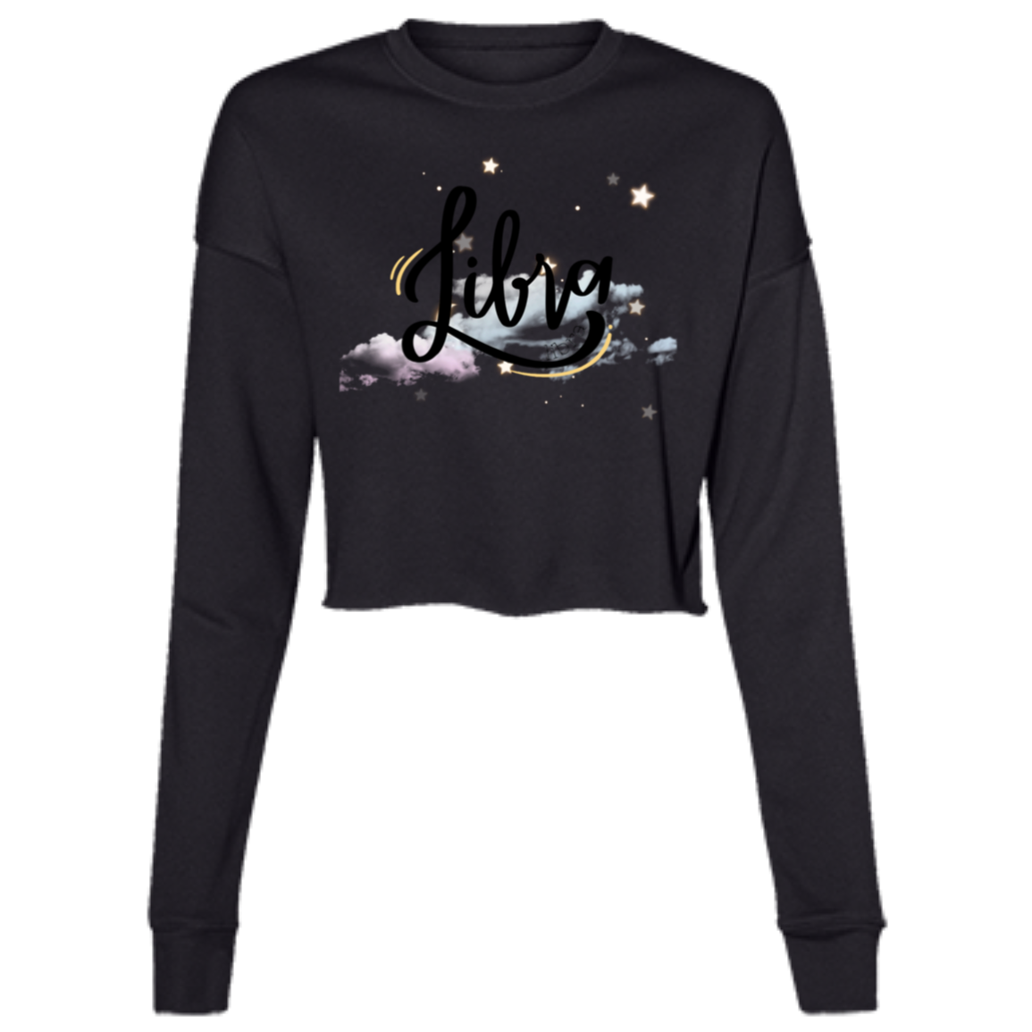 Libra Ladies' Cropped Fleece Crew