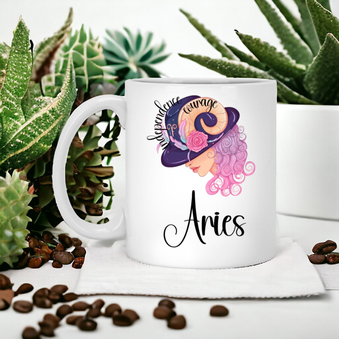 Lady Aries | 11oz White Mug