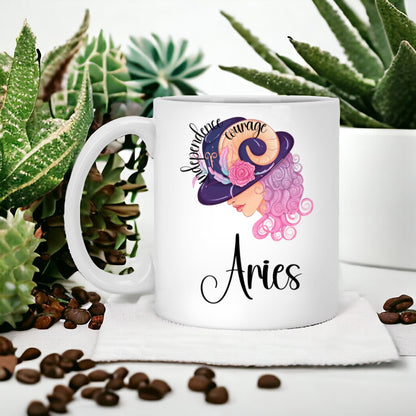 Lady Aries | 11oz White Mug