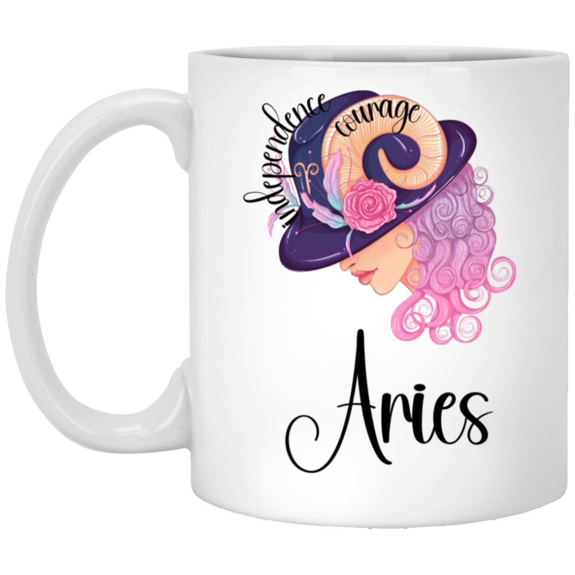 Lady Aries | 11oz White Mug