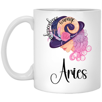 Lady Aries | 11oz White Mug