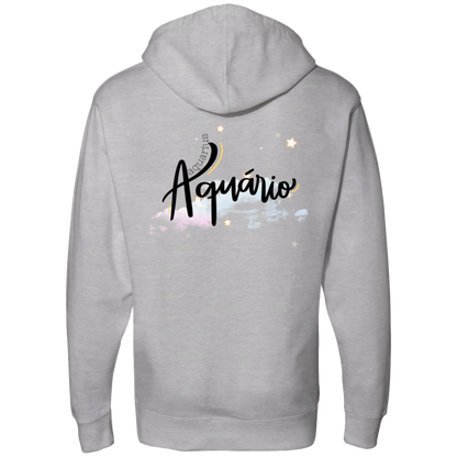 Aquarius | Ladies' Back Midweight Hooded Sweatshirt