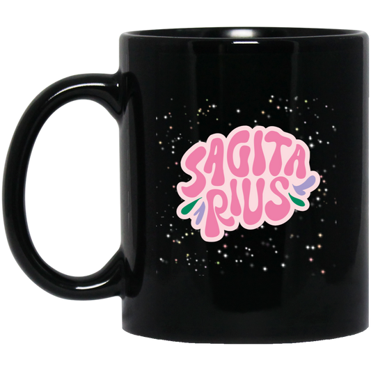 Pink Sagittarius | 11oz Black Mug