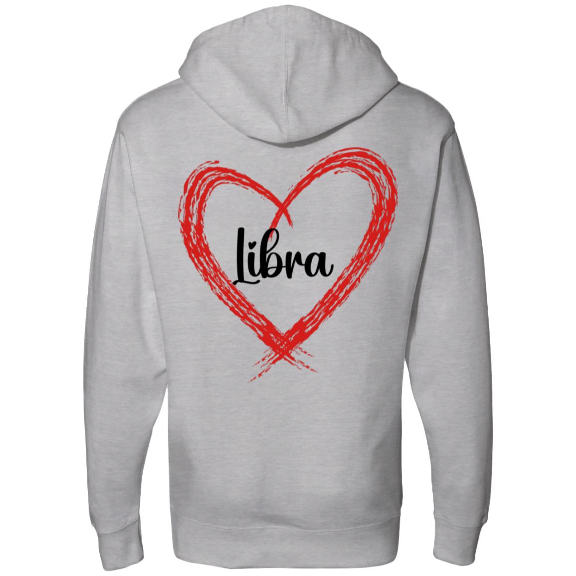 Libra Sign Chart Midweight Hooded Sweatshirt