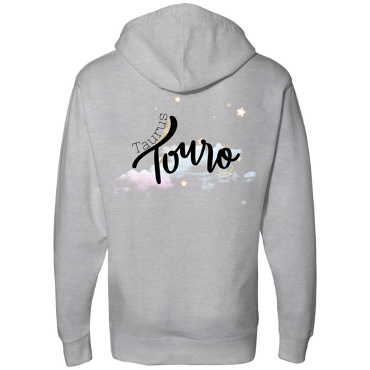 Taurus Ladies' Left/Back Midweight Hooded Sweatshirt