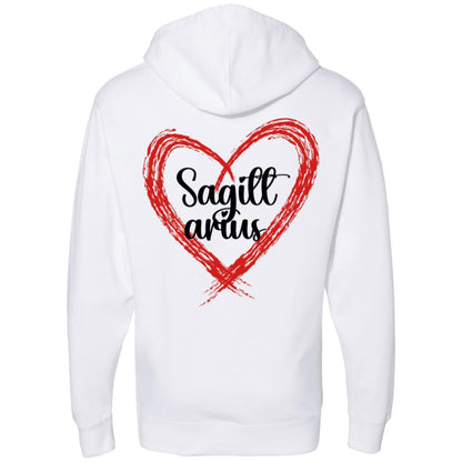 Sagittarius Sign Chart Midweight Hooded Sweatshirt