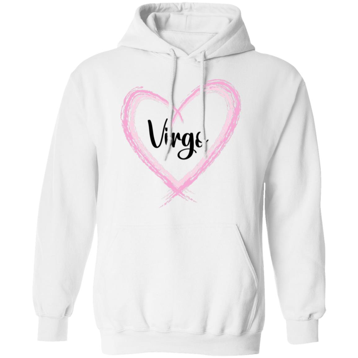 Virgo Pink Heart  Pullover Hoodie