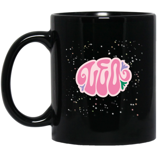 Pink Leo | 11oz Black Mug