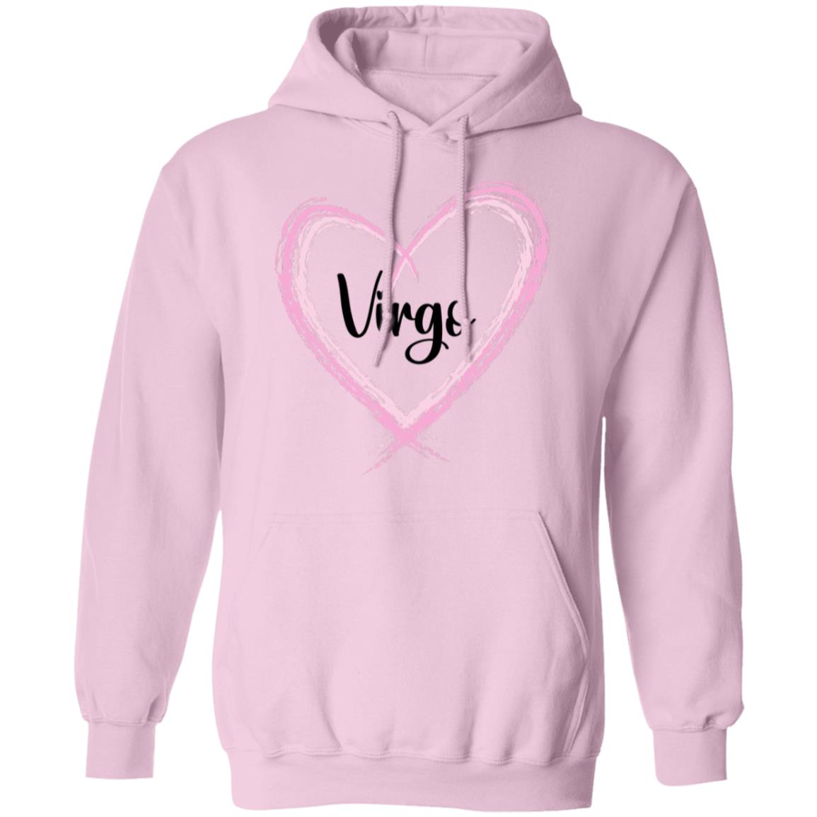 Virgo Pink Heart  Pullover Hoodie