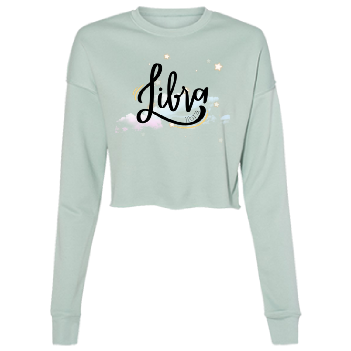 Libra Ladies' Cropped Fleece Crew