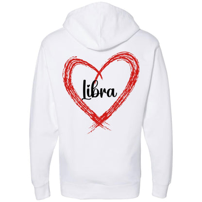 Libra Sign Chart Midweight Hooded Sweatshirt