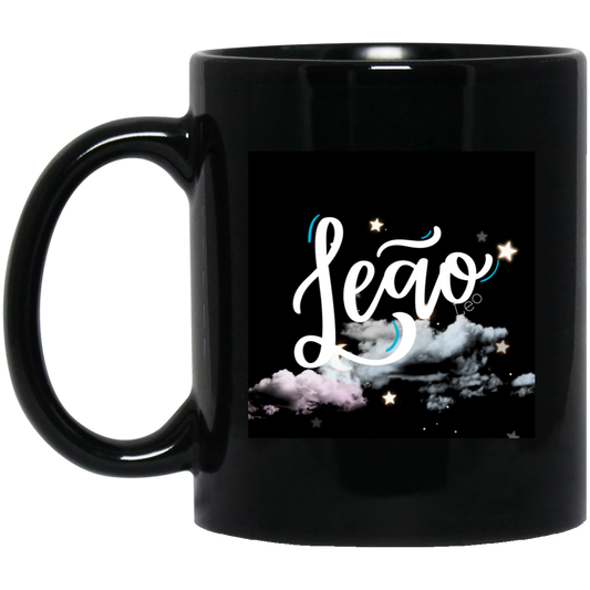 Leo | 11oz Black Mug