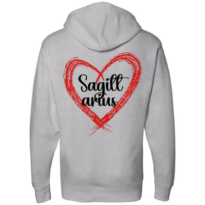 Sagittarius Sign Chart Midweight Hooded Sweatshirt