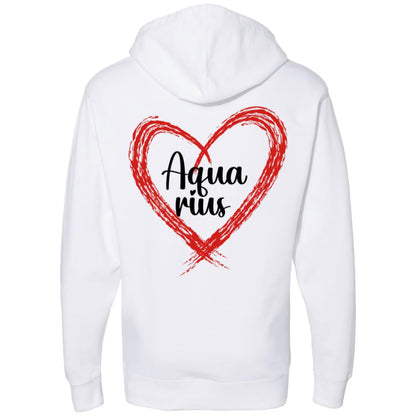 Aquarius Sign Chart Midweight Hooded Sweatshirt