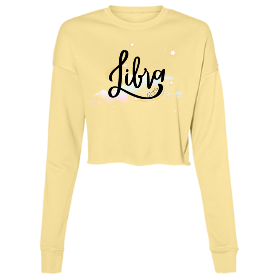 Libra Ladies' Cropped Fleece Crew