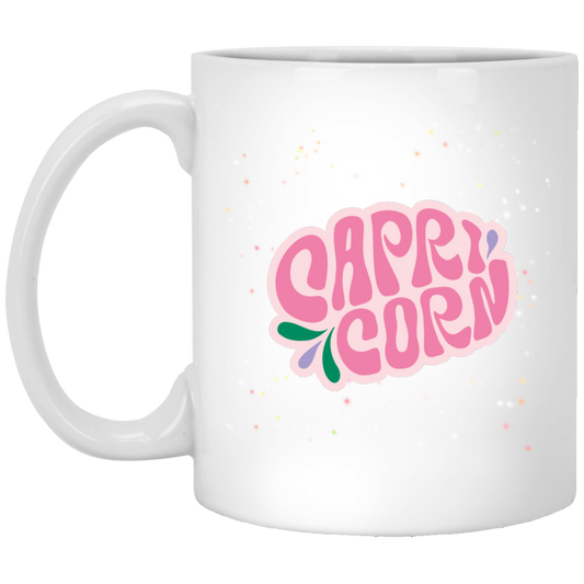 Pink Capricorn | 11oz White Mug