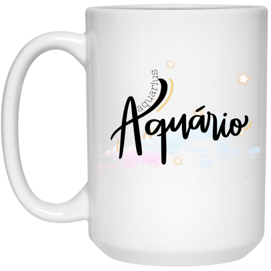 Aquarius | 15oz White Mug