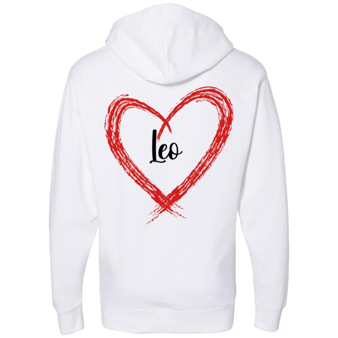 Leo Sign Chart Midweight Hooded Sweatshirt