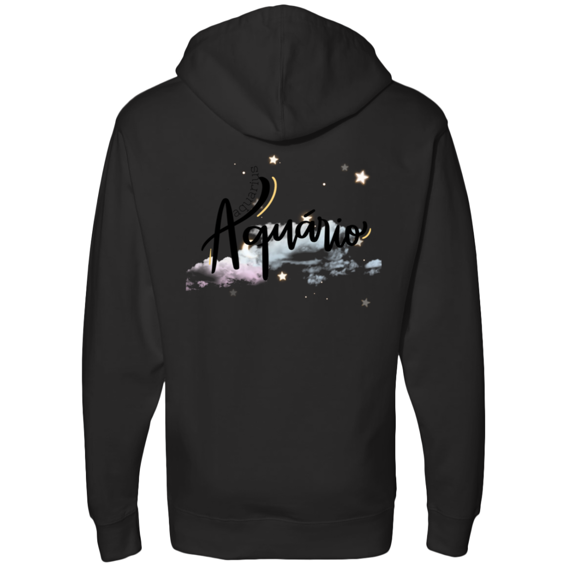 Aquarius | Ladies' Back Midweight Hooded Sweatshirt