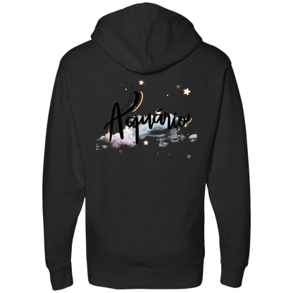 Aquarius | Ladies' Back Midweight Hooded Sweatshirt