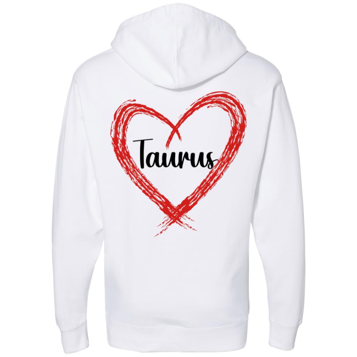 Taurus Sign Chart  Midweight Hooded Sweatshirt