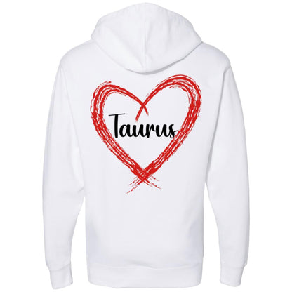 Taurus Sign Chart  Midweight Hooded Sweatshirt