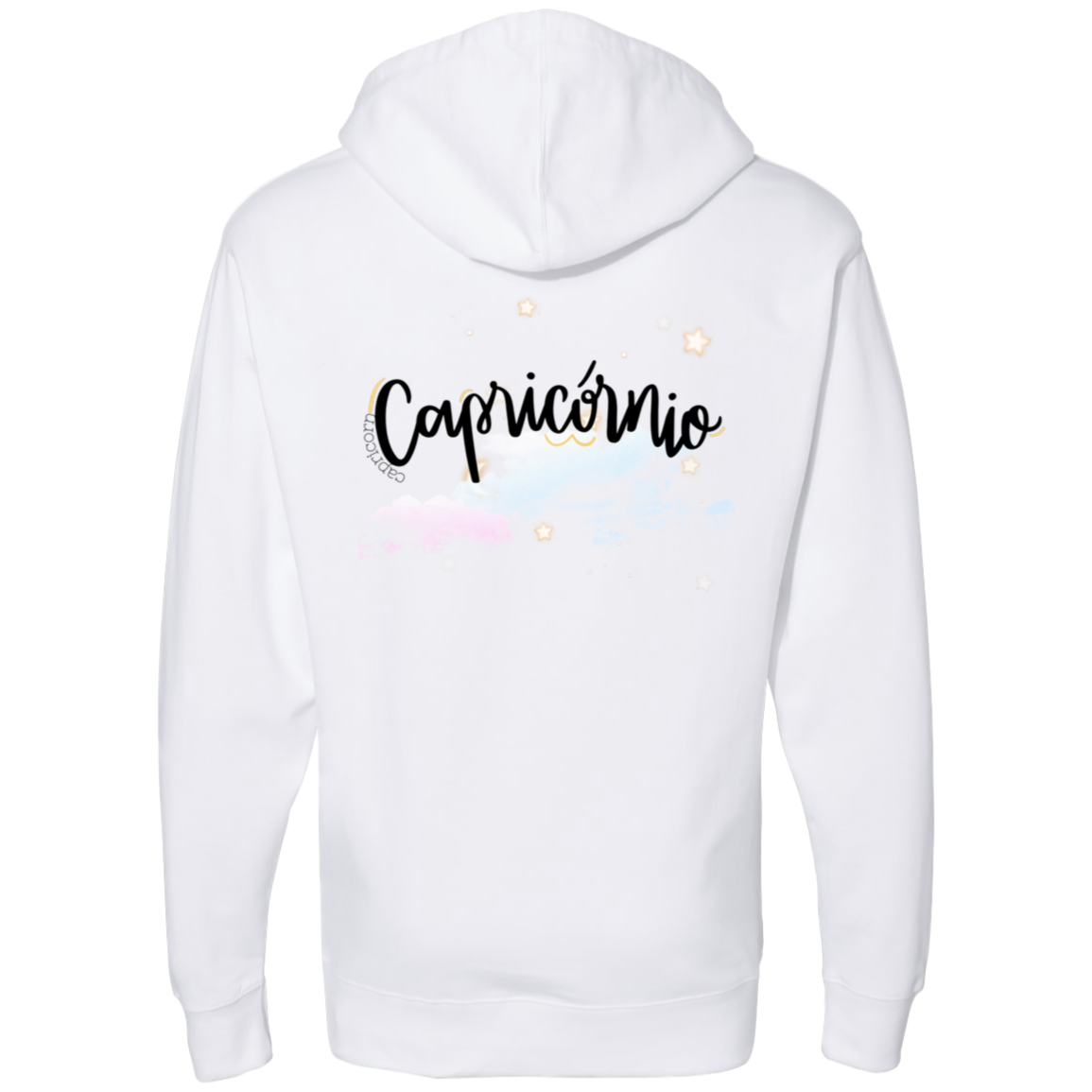 Capricorn | Ladies' Back Midweight Hooded Sweatshirt